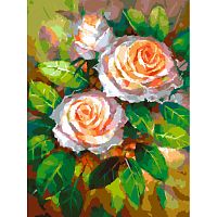 Картина по номерам Белоснежка: Ноктюрн с розами